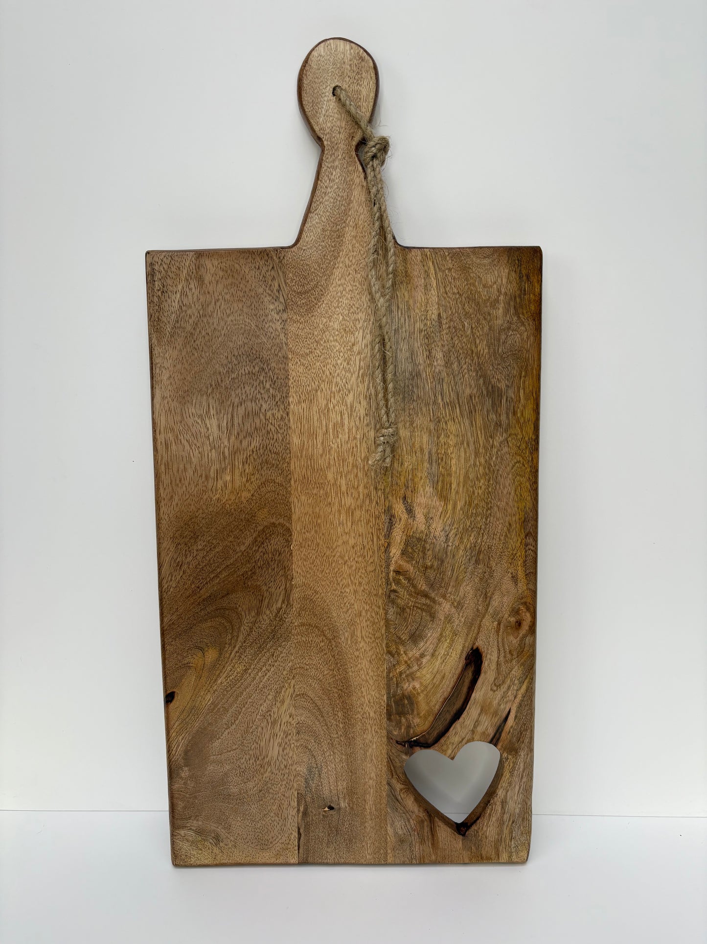 Wooden Heart Cut Out Chopping Board