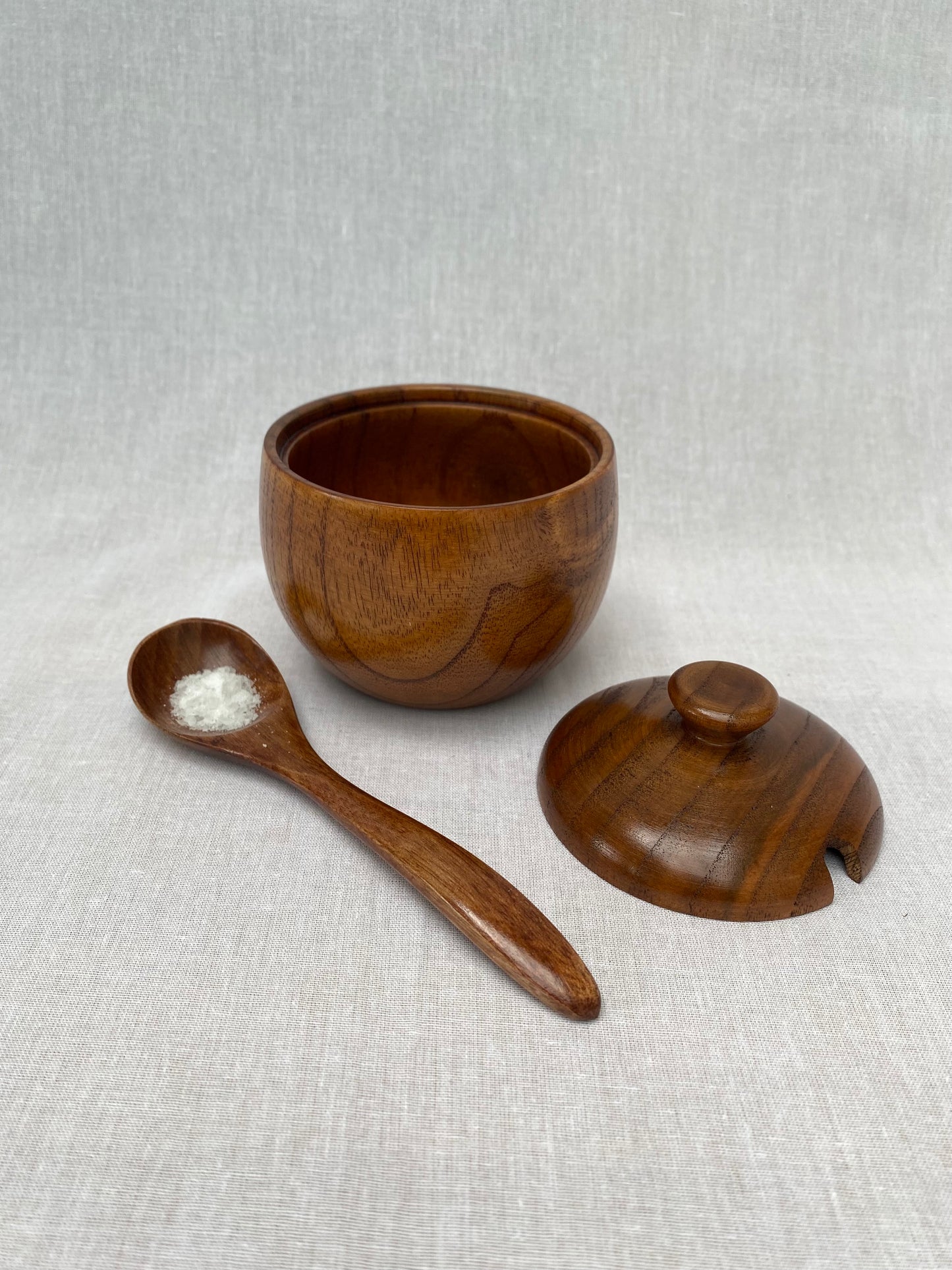 Wooden Pot With Spoon