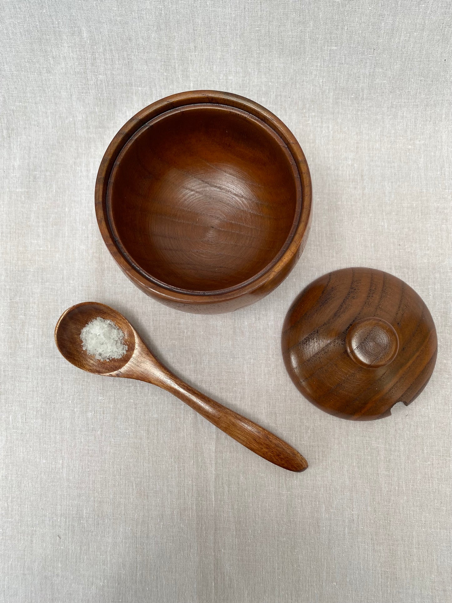 Wooden Pot With Spoon