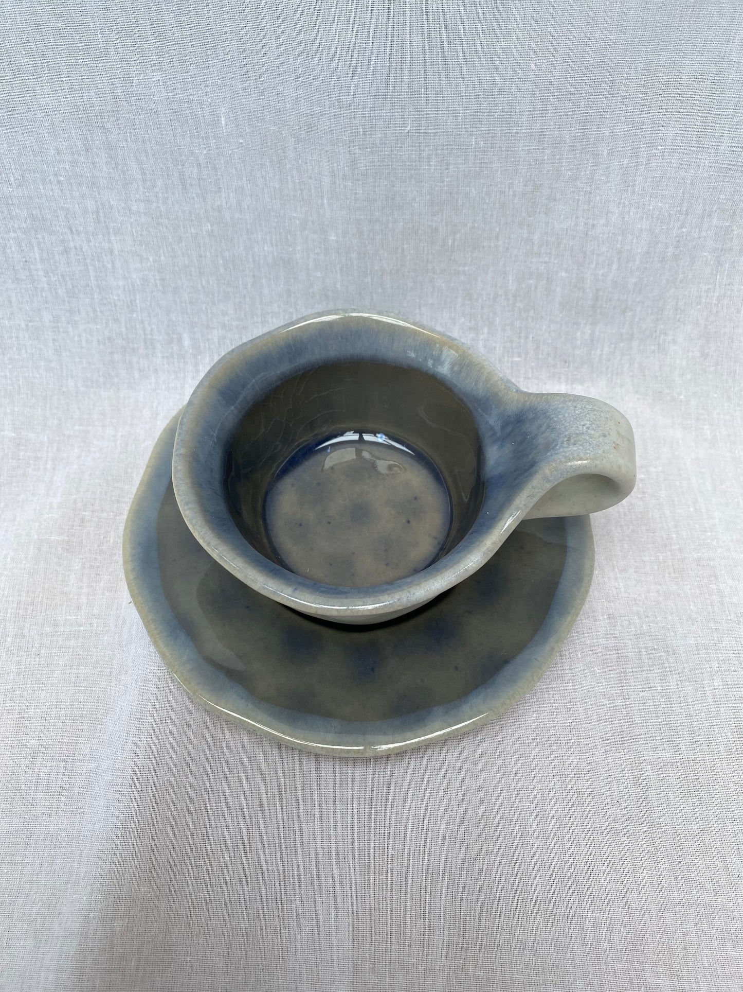 Glazed Cup and Saucer