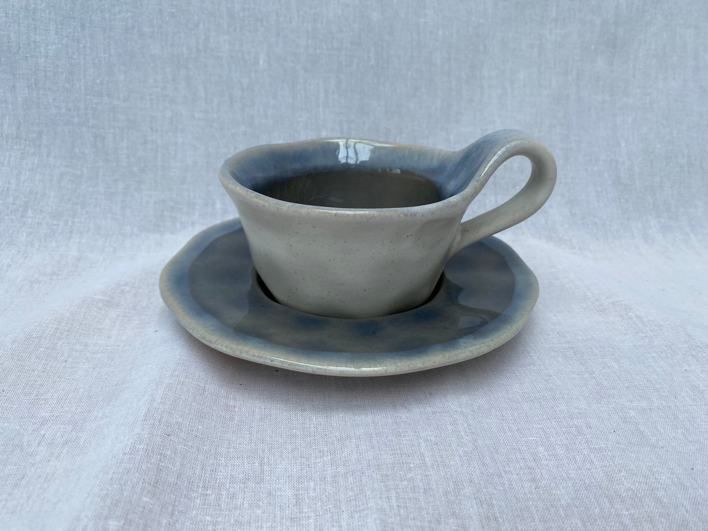 Glazed Cup and Saucer