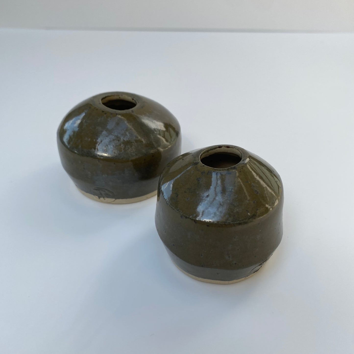 Small Bud Vase Dark Green