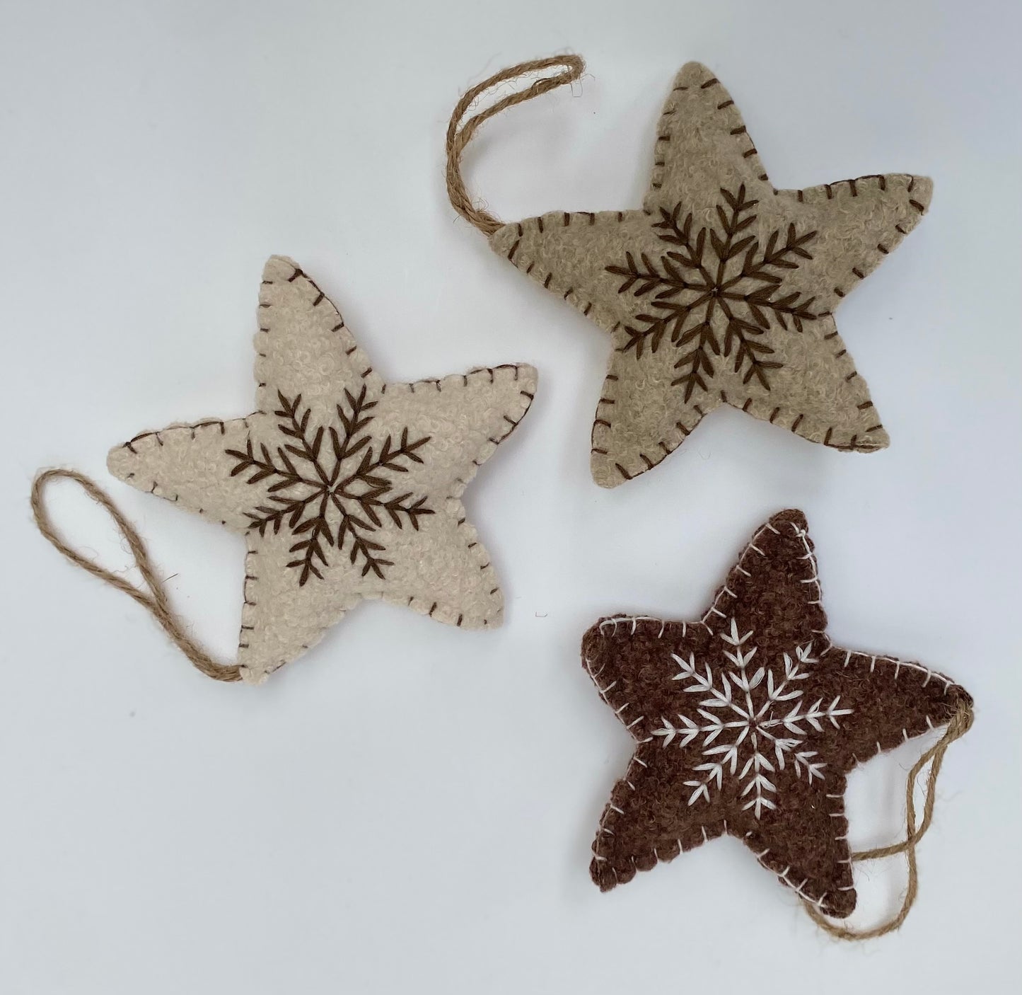 Felt Snowflake Hanging Star Decoration