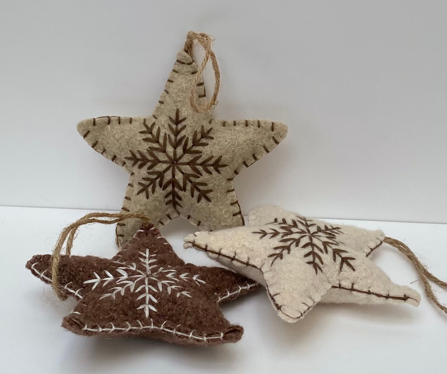 Felt Snowflake Hanging Star Decoration