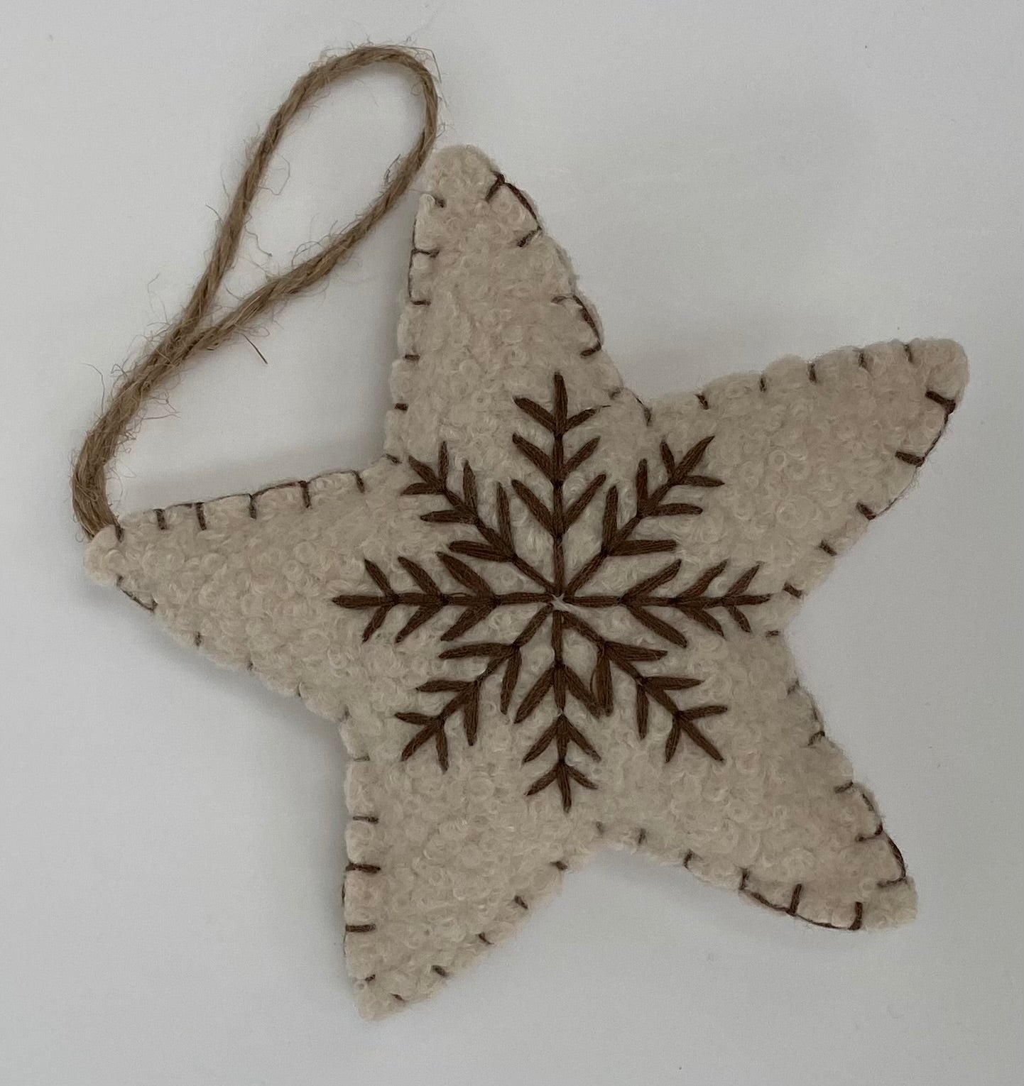 Felt Snowflake Hanging Star Decoration