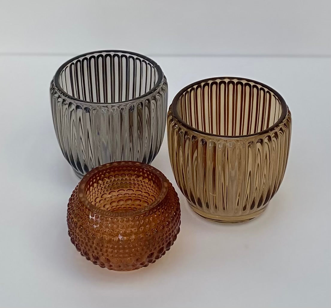 Ribbed Candle Pot Holder