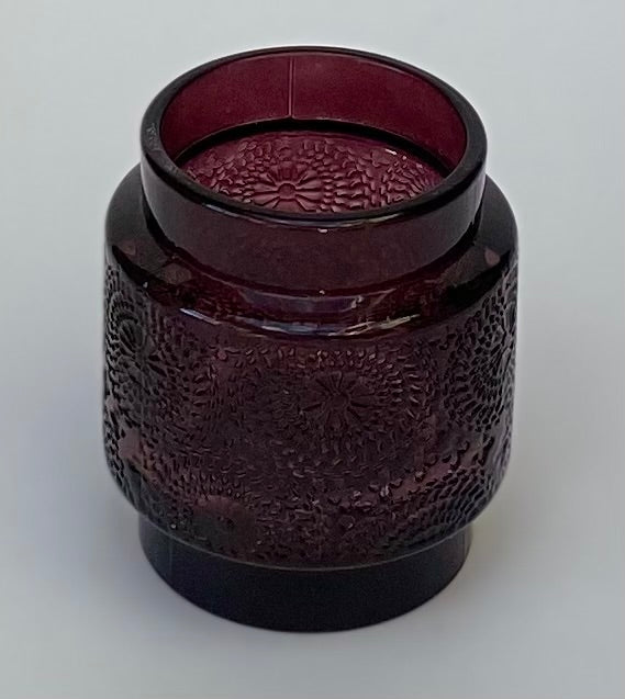 Patterned Glass Tea Light Holder