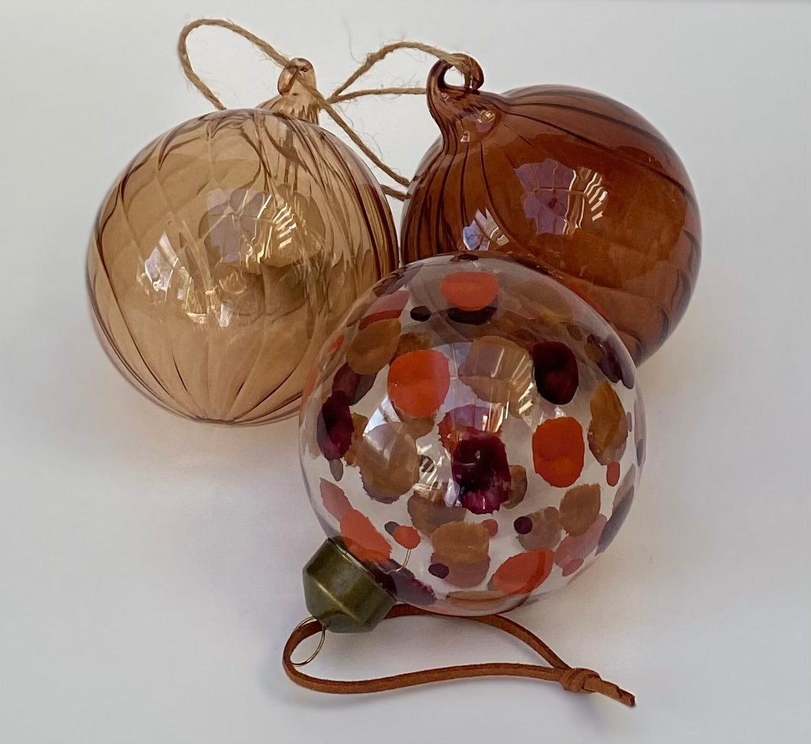 Vintage Glass Swirl Design Bauble