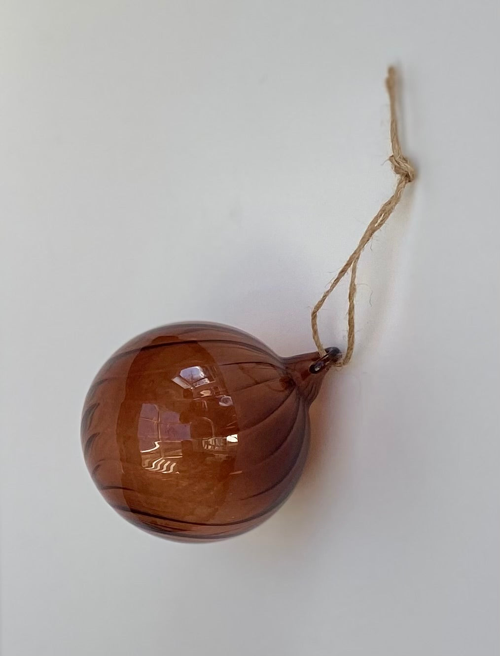 Vintage Glass Swirl Design Bauble