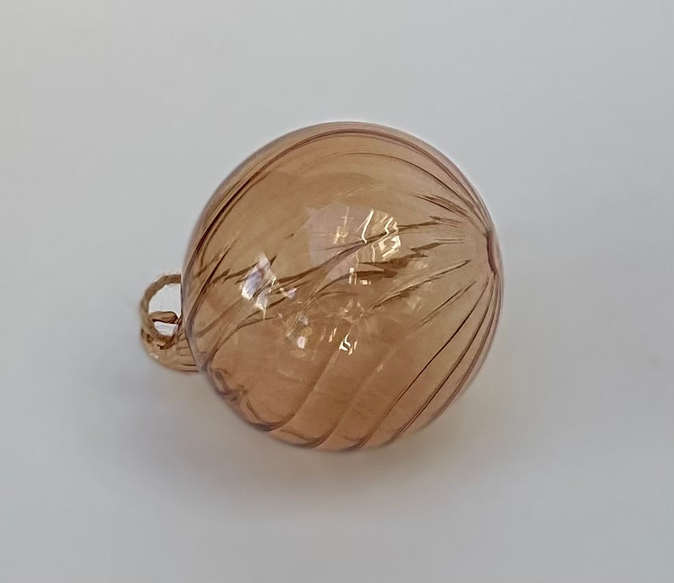 Vintage Glass Swirl Design Bauble