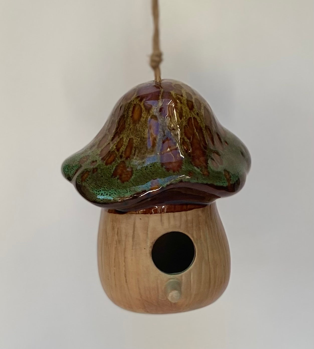 Hanging Toadstool Bird House