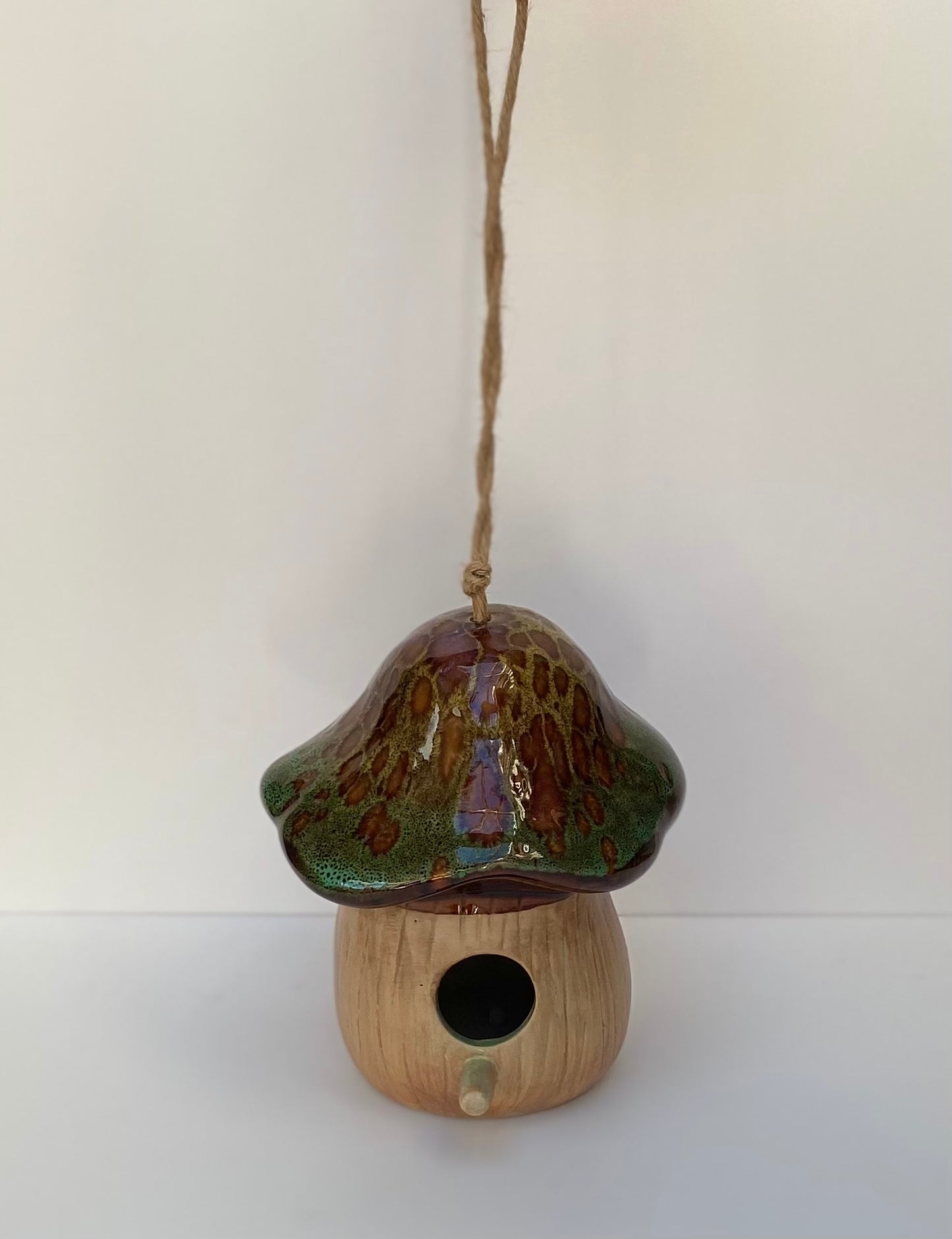 Hanging Toadstool Bird House
