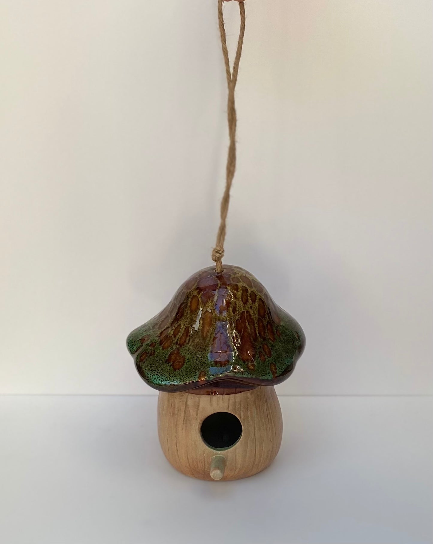 Hanging Toadstool Bird House