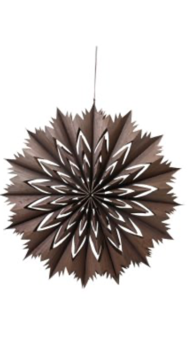 Wood Effect Cut Out Hanging Decoration