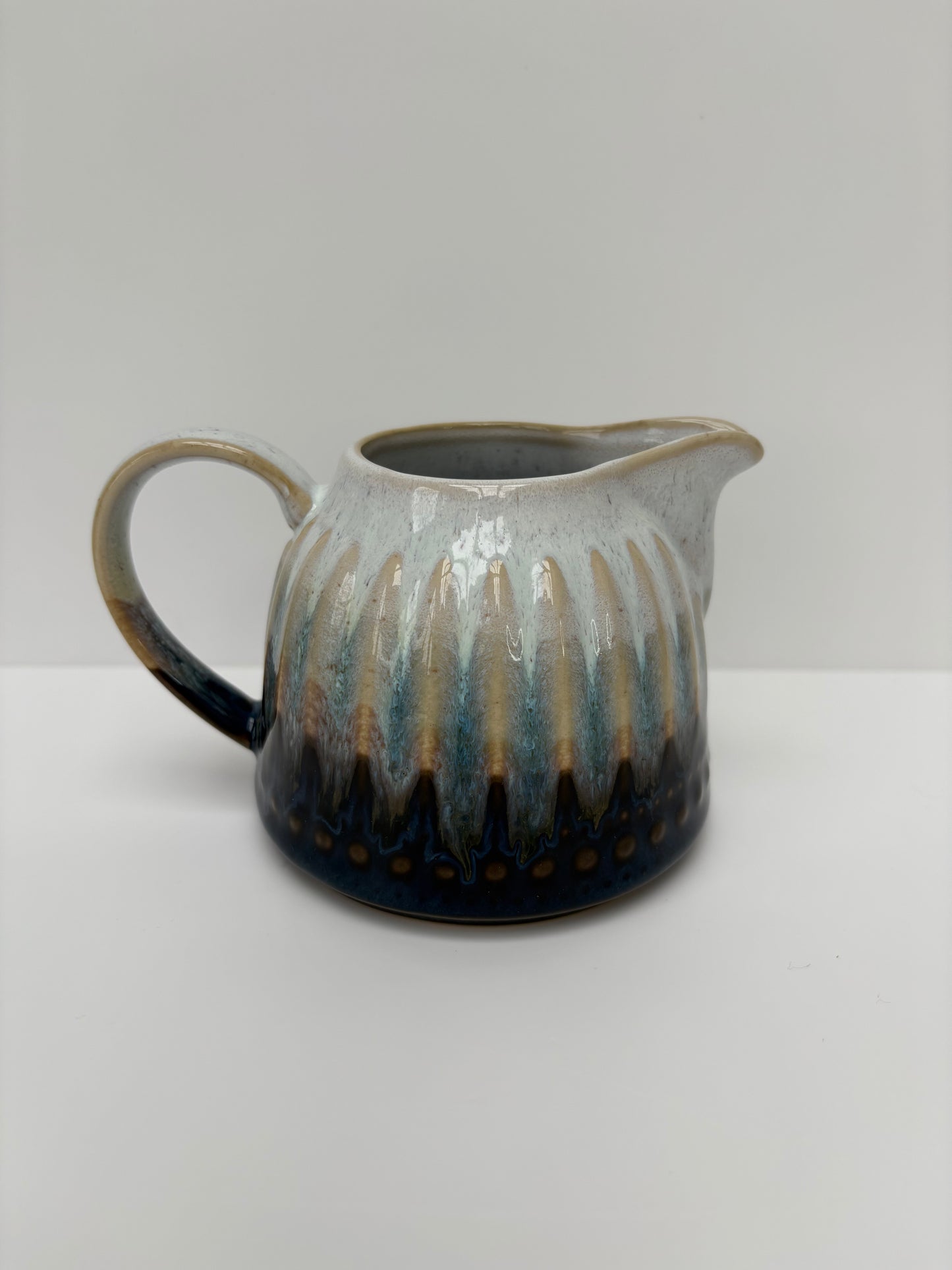 Glazed Milk & Sugar Bowl Set