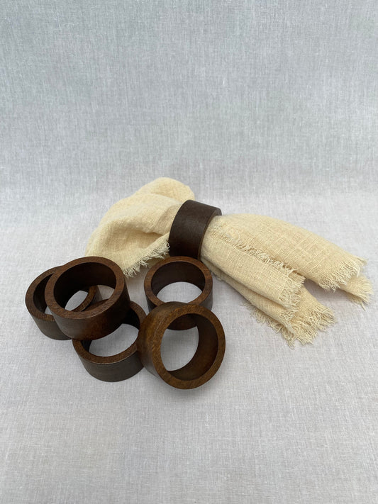 Wooden Napkin Rings - Pack of 2