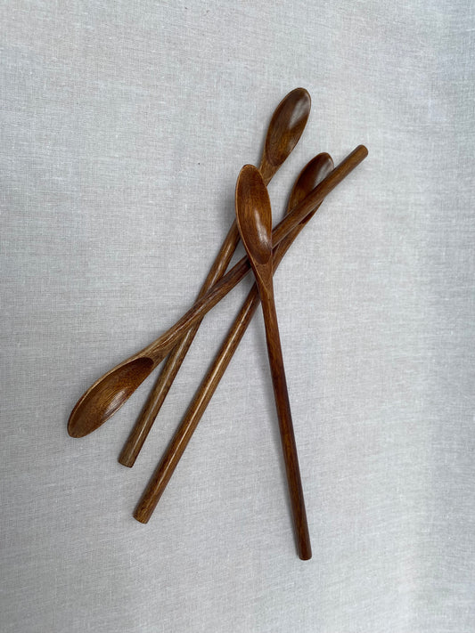 Long Handle Thin Wooden Spoon