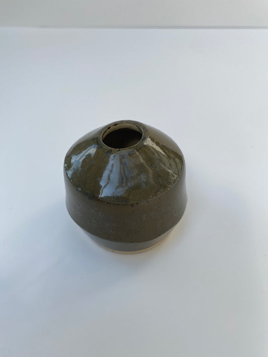 Small Bud Vase Dark Green