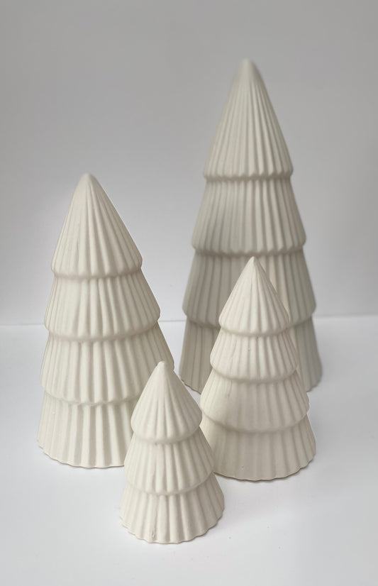Matt White Tree Ornament