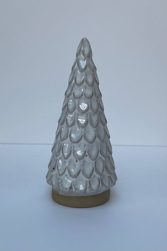 Scalloped Ceramic Tree Decoration