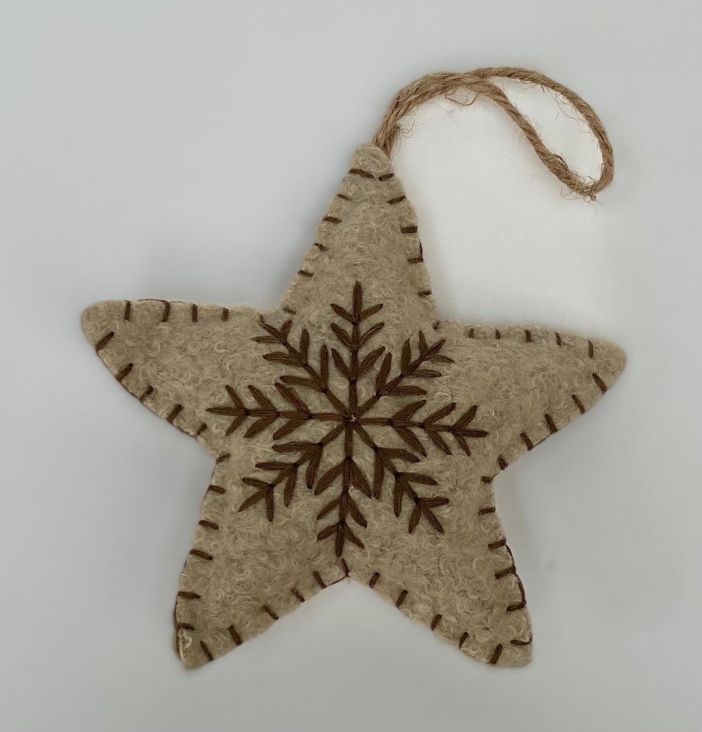 Felt Snowflake Hanging Star Decoration