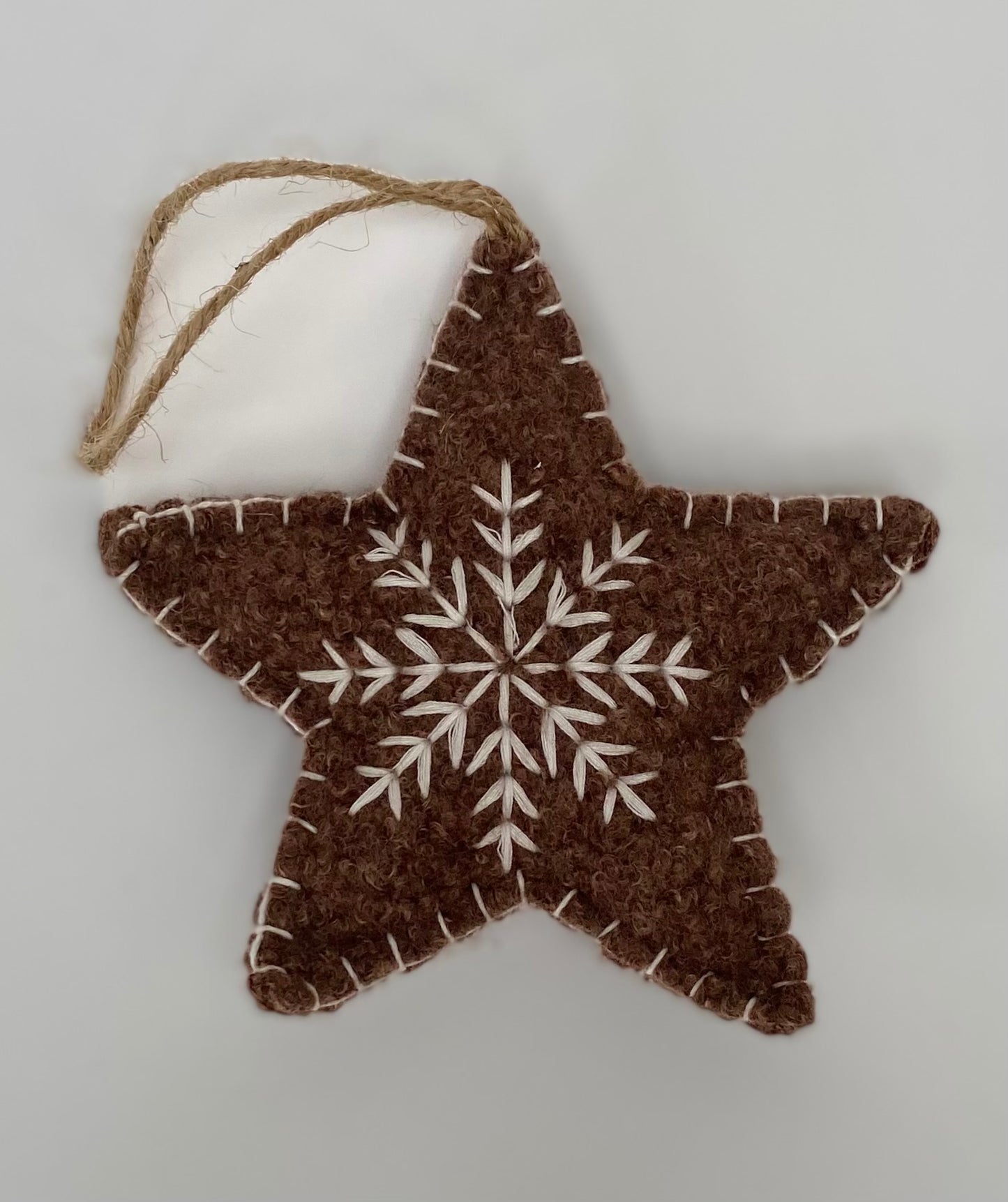 Felt Snowflake Hanging Star Decoration