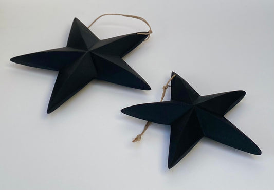 Black Wooden Star Decoration