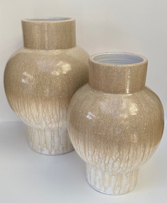 Natural Glazed Terracotta Vase