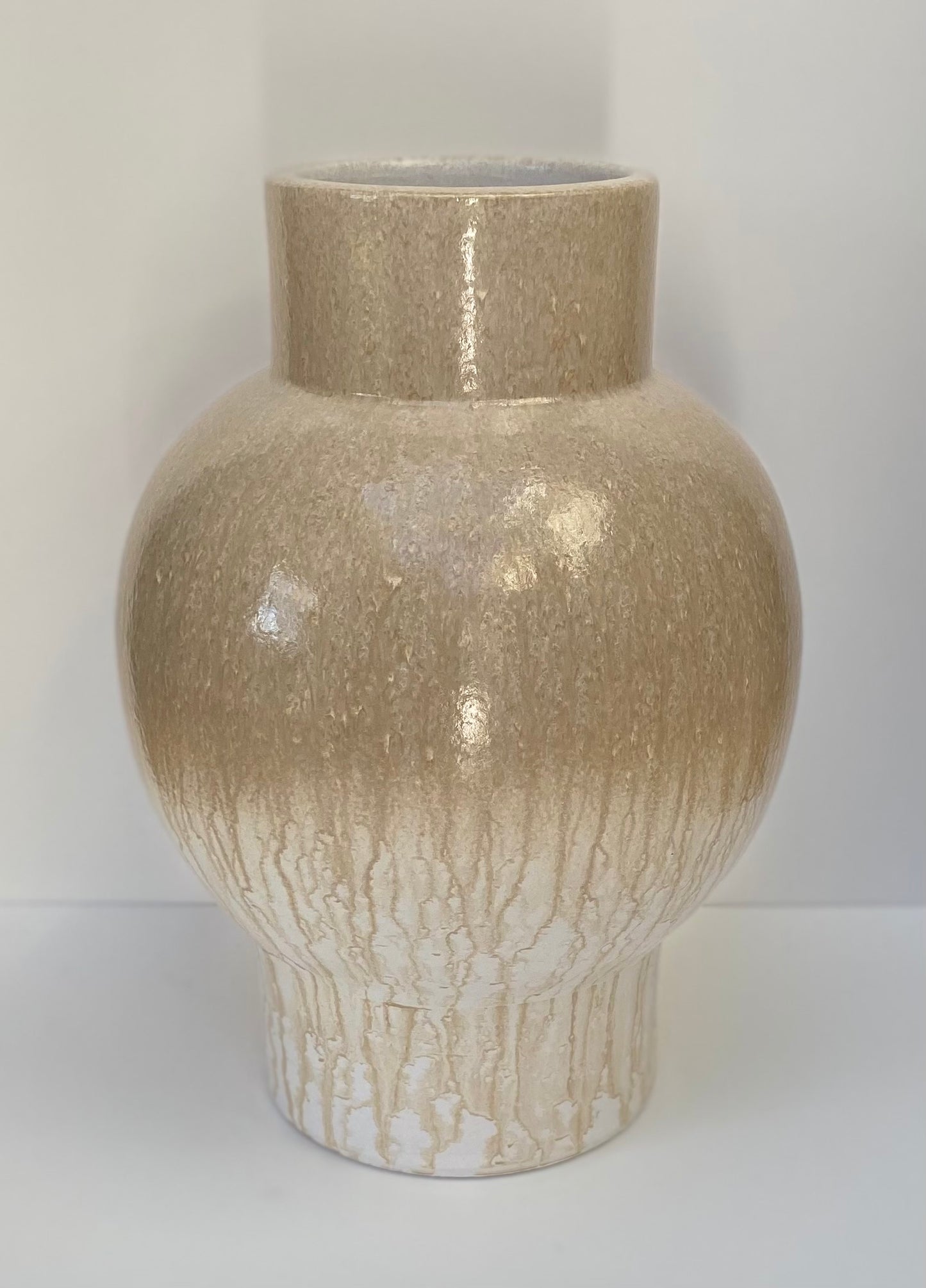 Natural Glazed Terracotta Vase