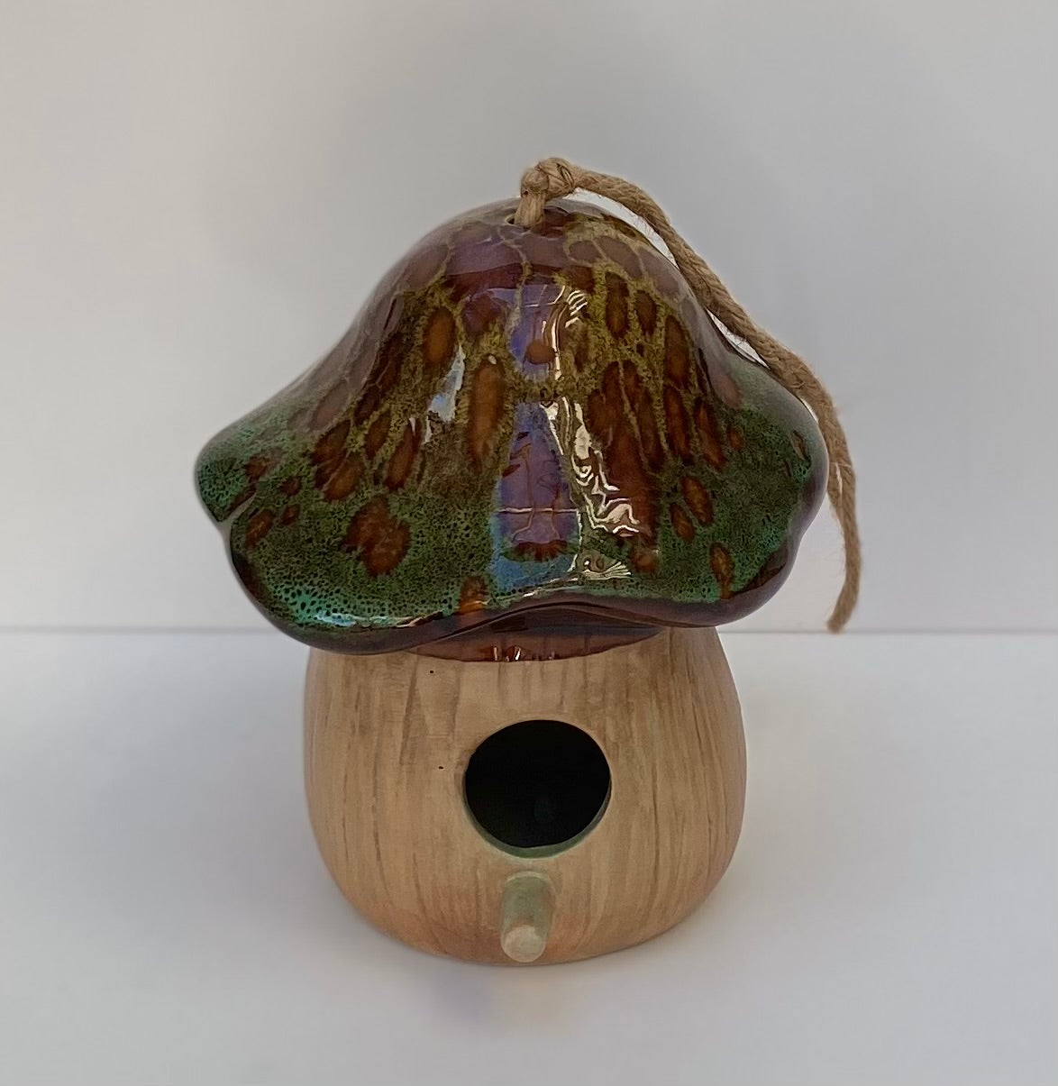 Hanging Toadstool Bird House