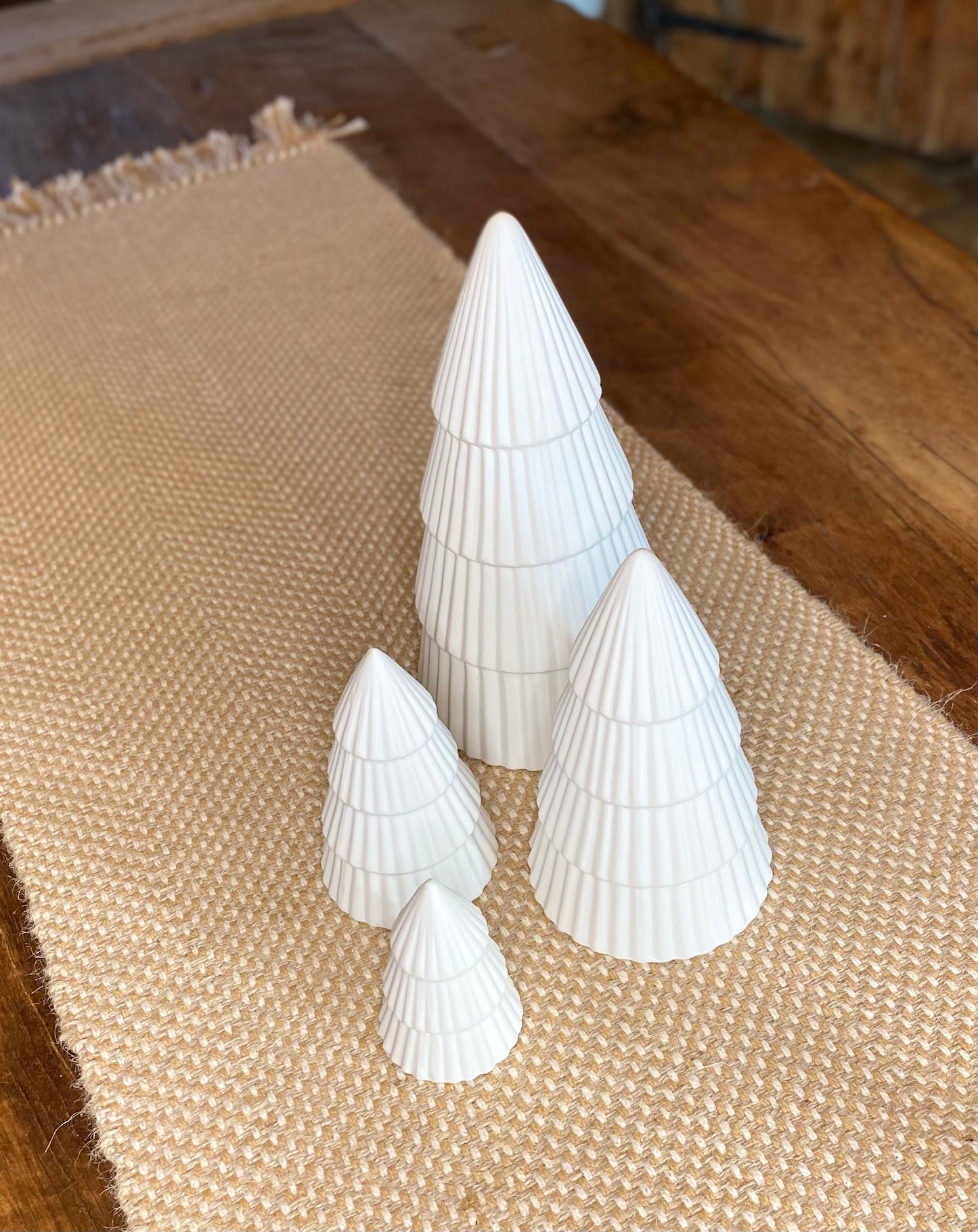 Matt White Tree Ornament