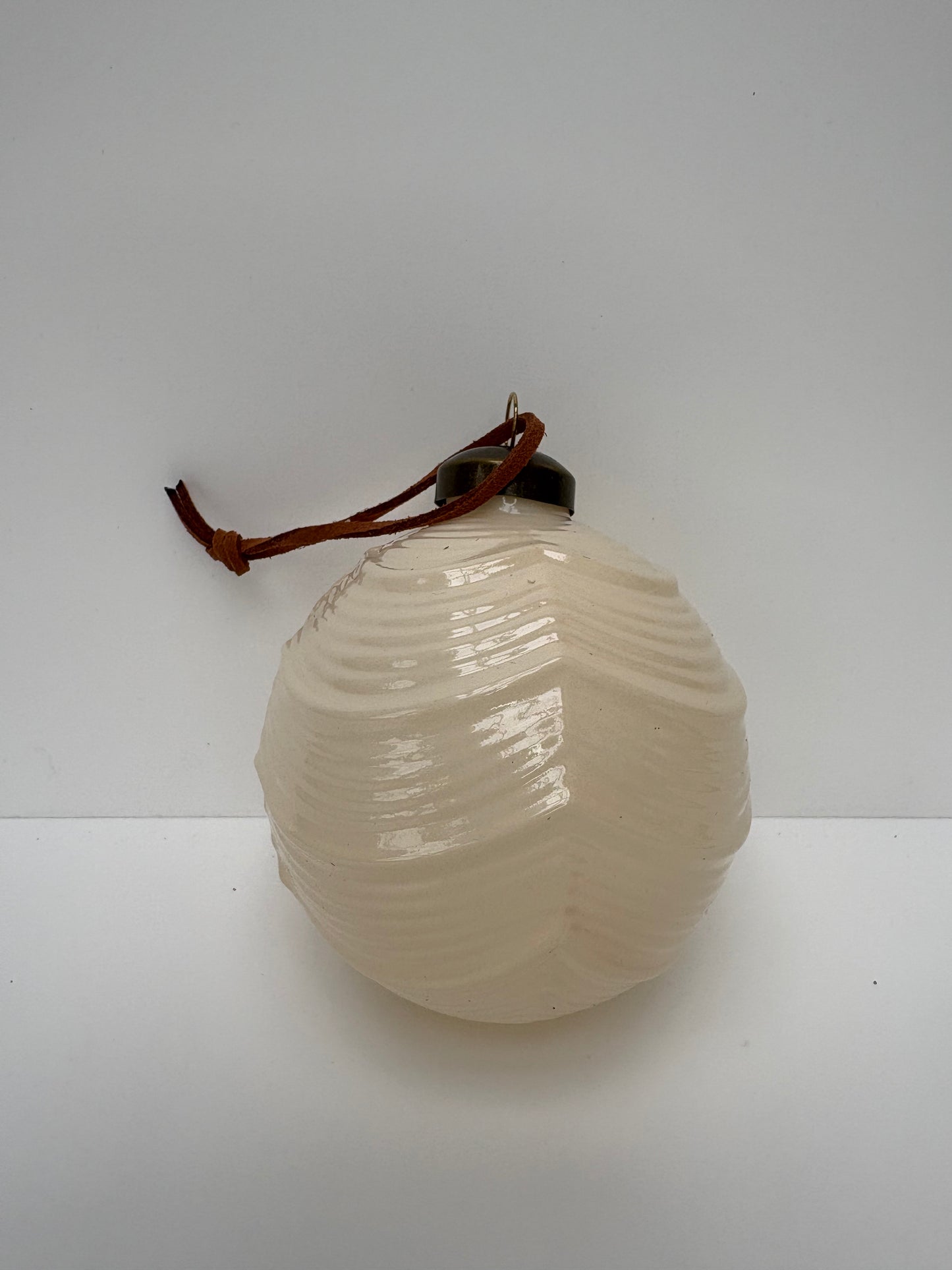 Glass Opaque Bauble White