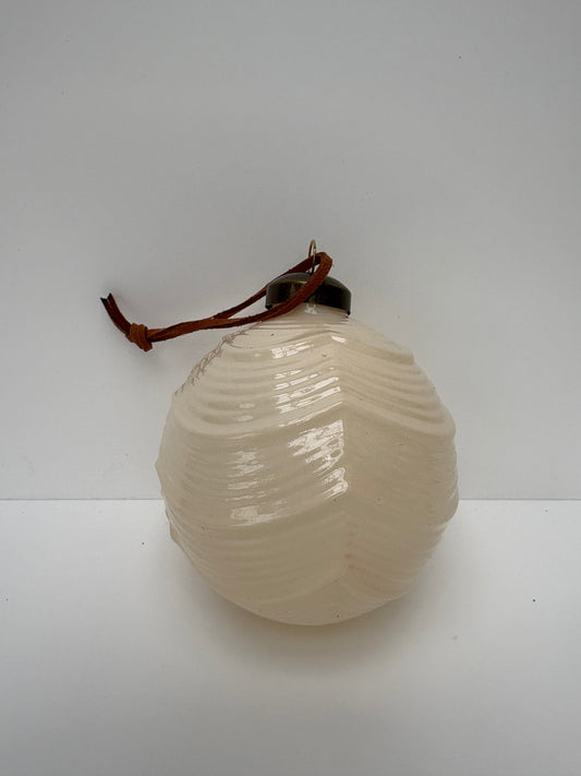 Glass Opaque Bauble White