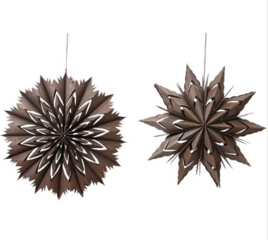 Wood Effect Cut Out Hanging Decoration