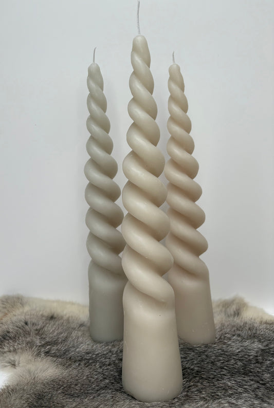 Twisted Candle Greige